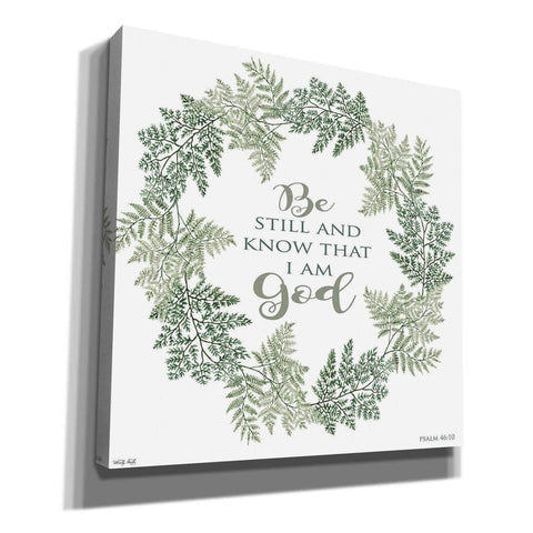 Image of 'Be Still Wreath' by Cindy Jacobs, Canvas Wall Art