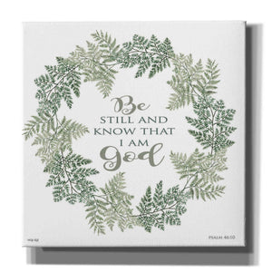 'Be Still Wreath' by Cindy Jacobs, Canvas Wall Art