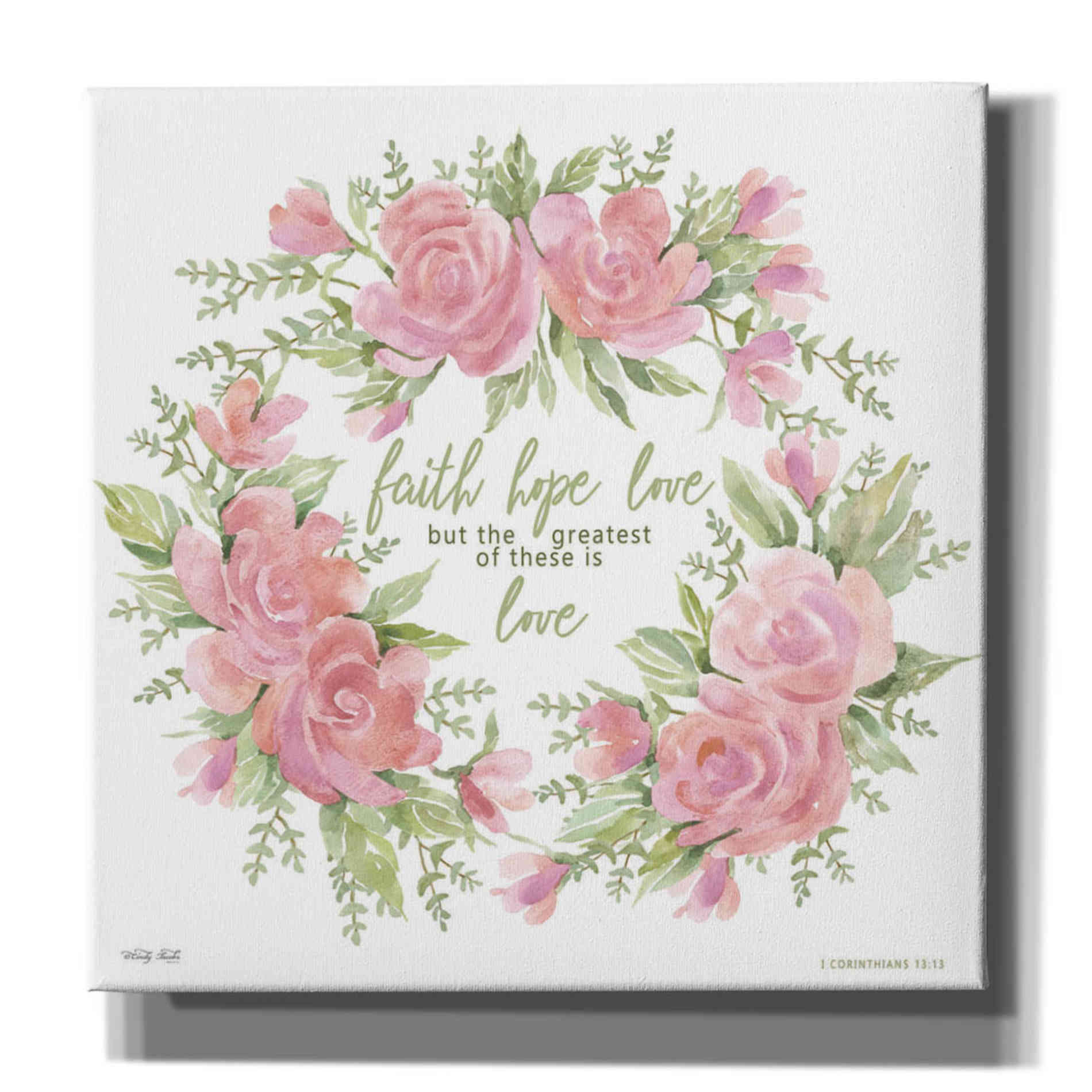 'Faith Hope Love' by Cindy Jacobs, Canvas Wall Art