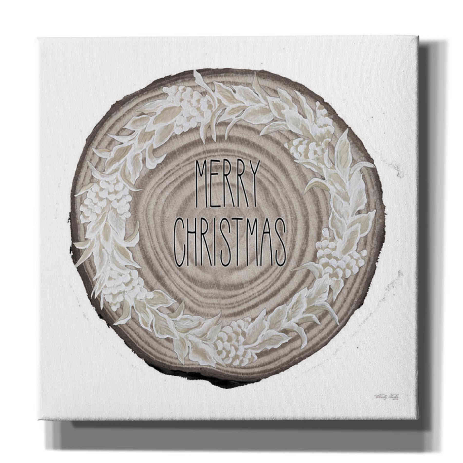 'Woodland Merry Christmas Wreath' by Cindy Jacobs, Canvas Wall Art