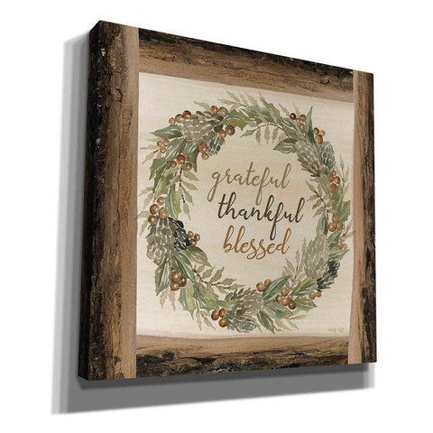 Image of 'Thankful Fall Wreath' by Cindy Jacobs, Canvas Wall Art