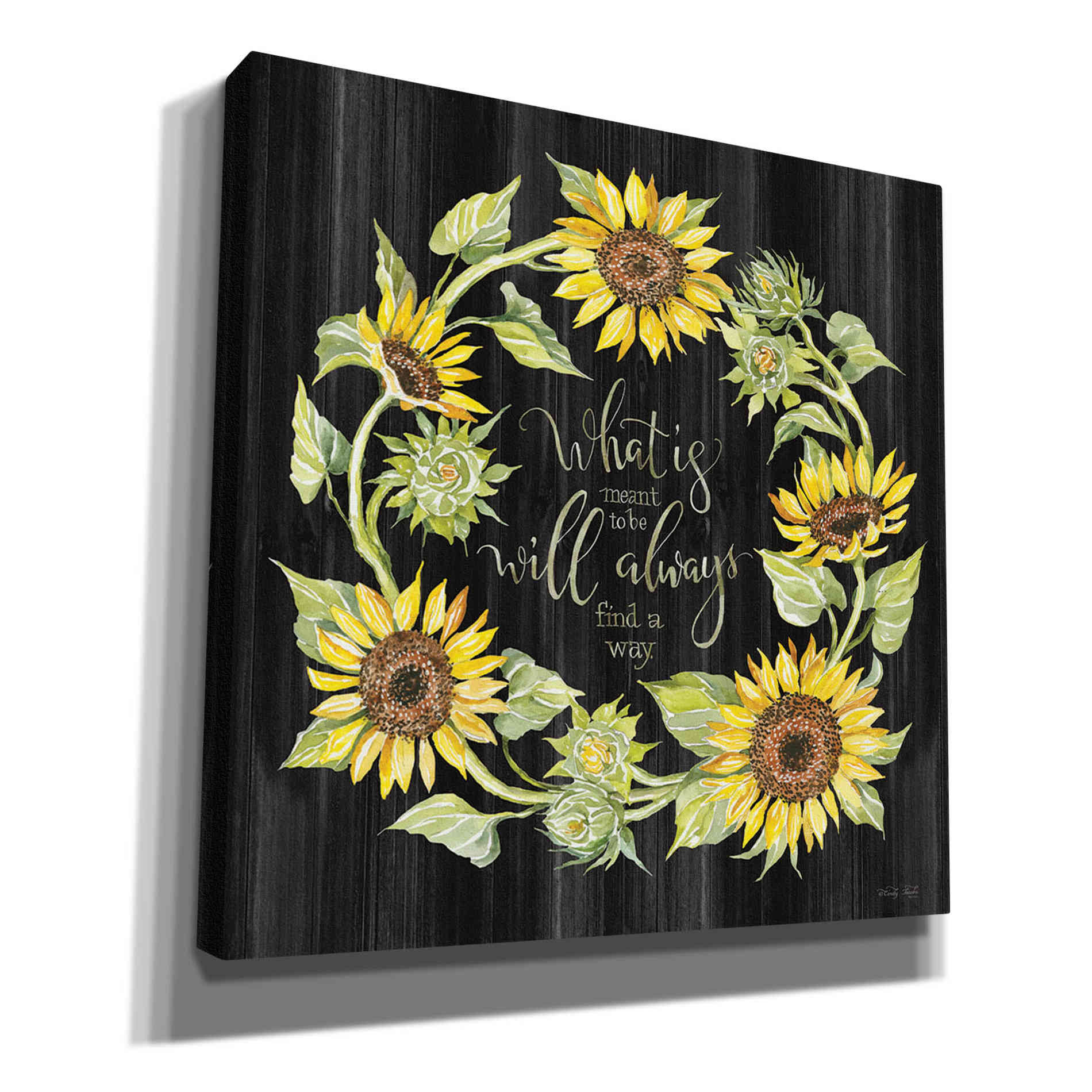'What's Meant to Be Wreath' by Cindy Jacobs, Canvas Wall Art