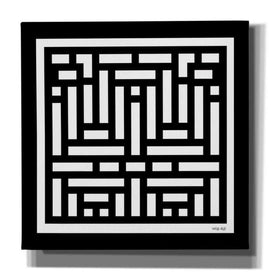 'Black & White Geo II' by Cindy Jacobs, Canvas Wall Art