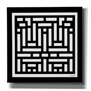 'Black & White Geo II' by Cindy Jacobs, Canvas Wall Art