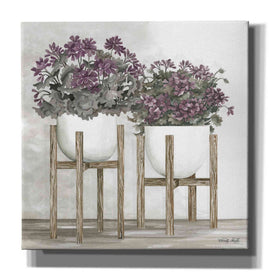 'Potted Geraniums' by Cindy Jacobs, Canvas Wall Art