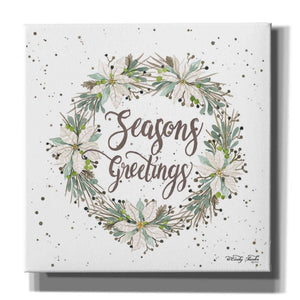 'Seasons Greetings Wreath III' by Cindy Jacobs, Canvas Wall Art