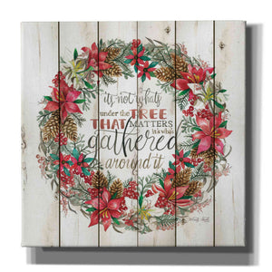 'Gathered Around the Tree Wreath' by Cindy Jacobs, Canvas Wall Art