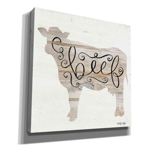 'Beef in Beige' by Cindy Jacobs, Canvas Wall Art