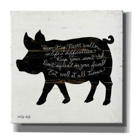 'Pig - Ham it Up' by Cindy Jacobs, Canvas Wall Art
