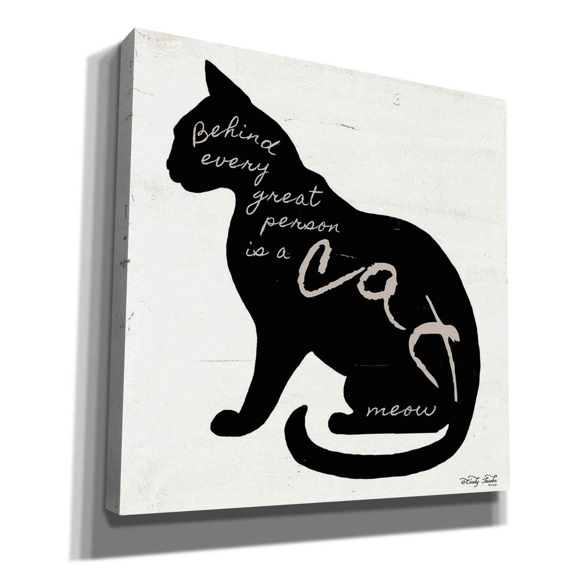 'Cat' by Cindy Jacobs, Canvas Wall Art