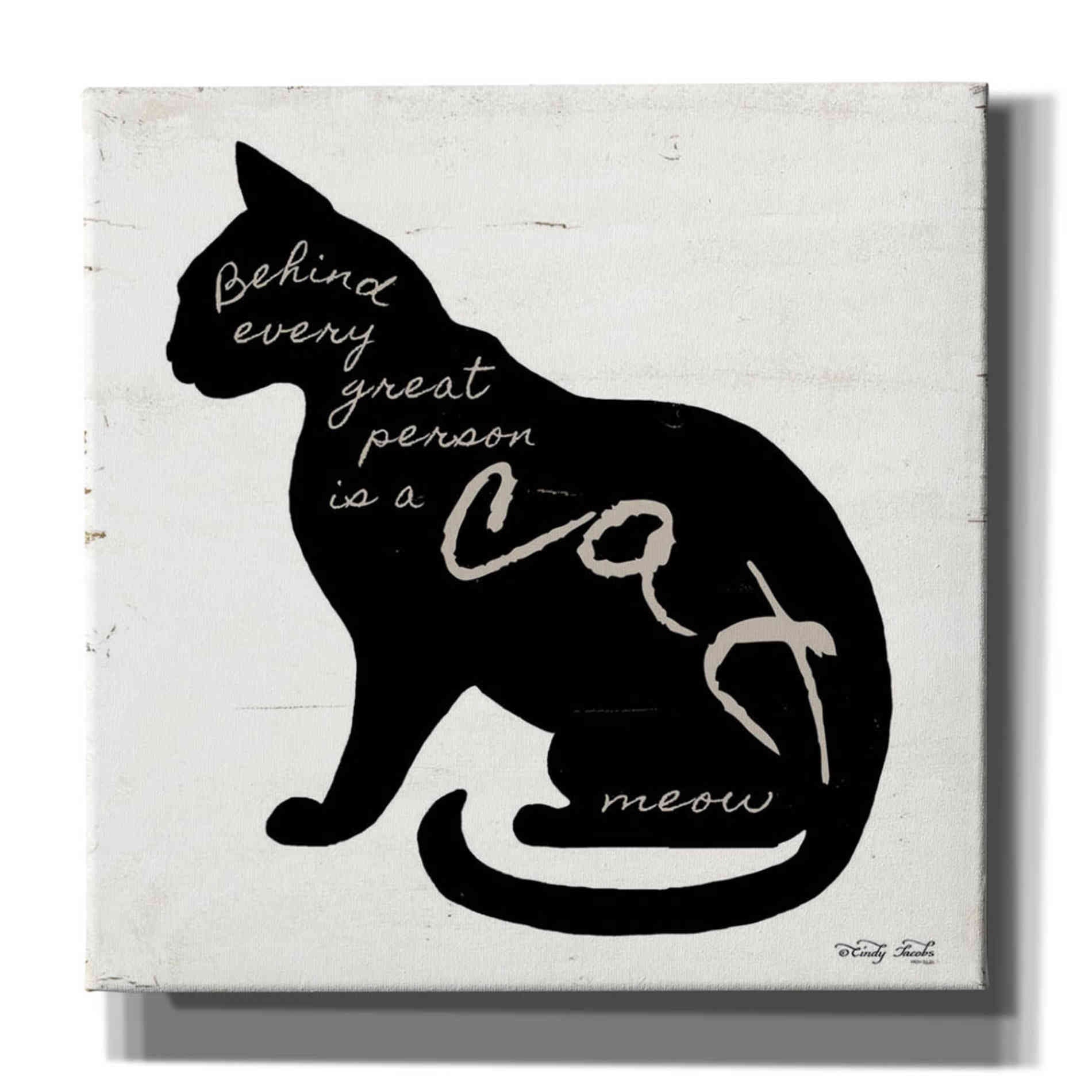 'Cat' by Cindy Jacobs, Canvas Wall Art