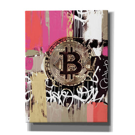 'Cryptocurrency Bitcoin Graffiti 2-8' by Irena Orlov, Canvas Wall Art