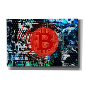 'Bitcoin Graffiti 1' by Irena Orlov, Canvas Wall Art