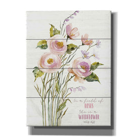 'She is a Wildflower' by Cindy Jacobs, Canvas Wall Art
