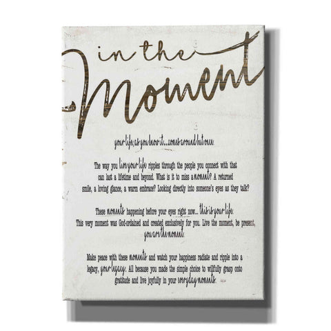Image of 'In The Moment' by Cindy Jacobs, Canvas Wall Art
