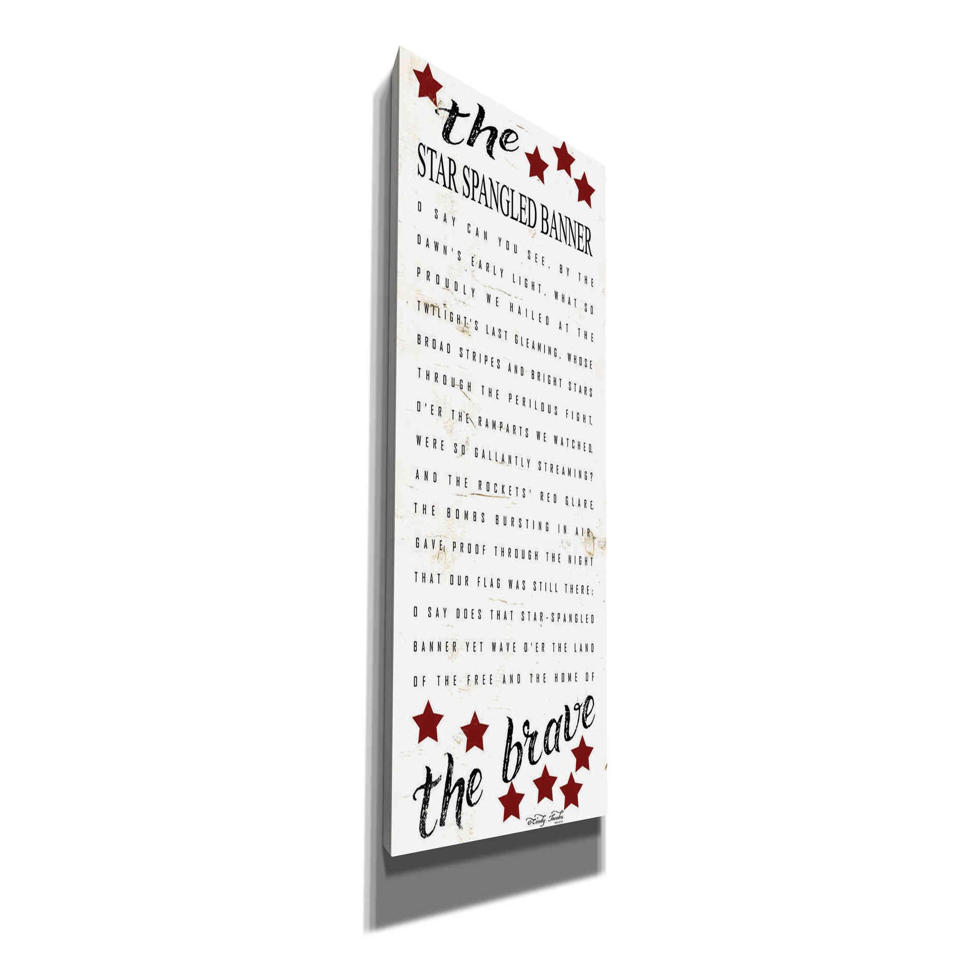 'The Star Spangled Banner' by Cindy Jacobs, Canvas Wall Art