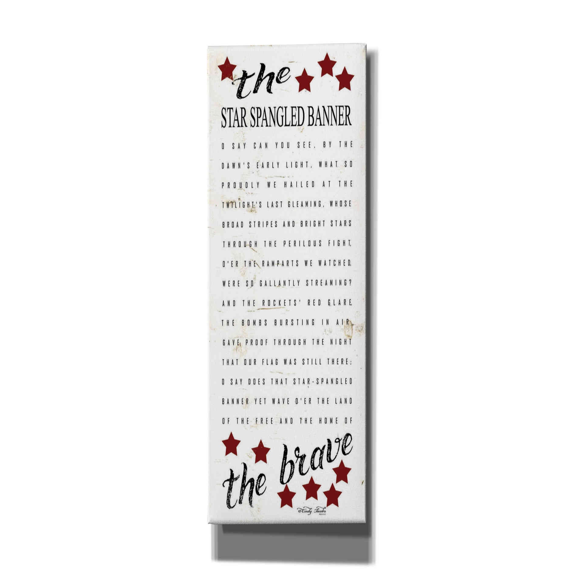 'The Star Spangled Banner' by Cindy Jacobs, Canvas Wall Art