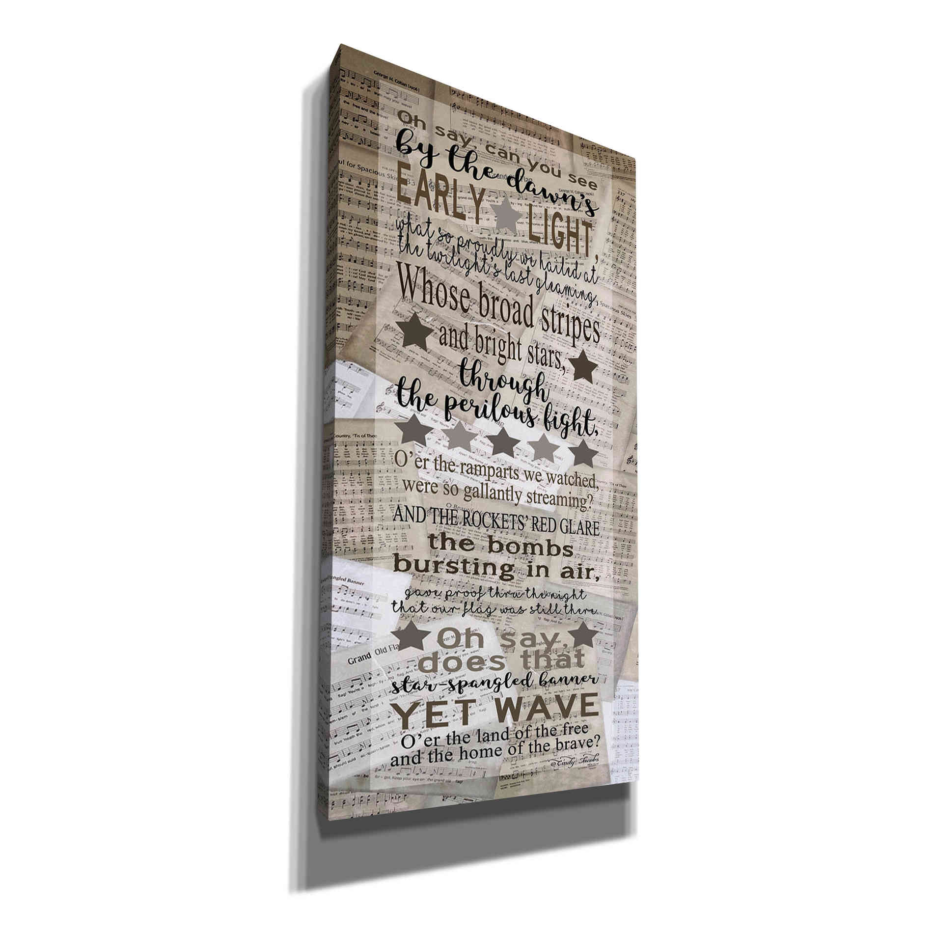 'Oh Say Can You See' by Cindy Jacobs, Canvas Wall Art