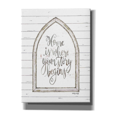 Image of 'Home is Where Your Story Begins Arch' by Cindy Jacobs, Canvas Wall Art