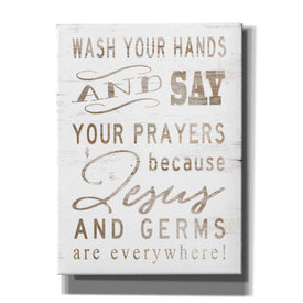 'Wash Your Hands' by Cindy Jacobs, Canvas Wall Art