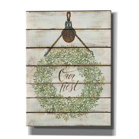 'Our Nest Wreath on Wood Panels' by Cindy Jacobs, Canvas Wall Art