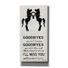 'I'll Miss You' by Cindy Jacobs, Canvas Wall Art