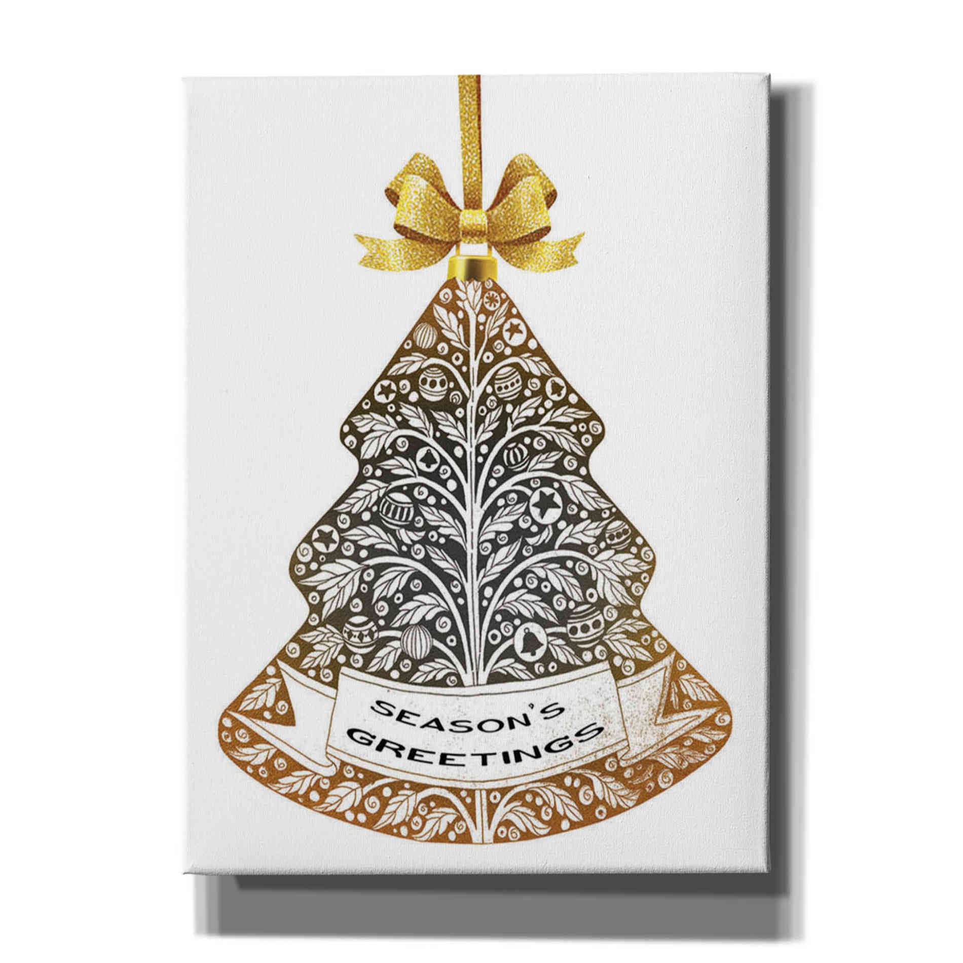 'Season's Greetings Ornament' by Cindy Jacobs, Canvas Wall Art