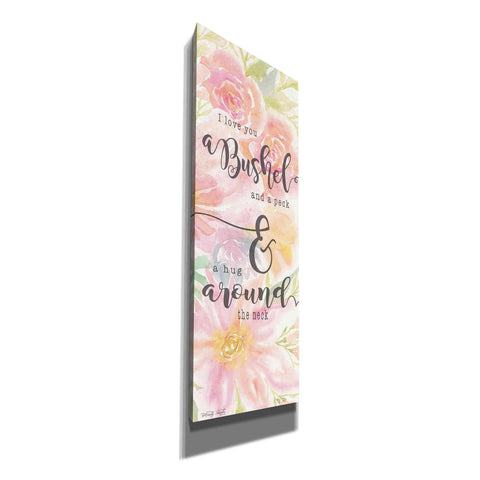 Image of 'I Love You a Bushel and a Peck' by Cindy Jacobs, Canvas Wall Art