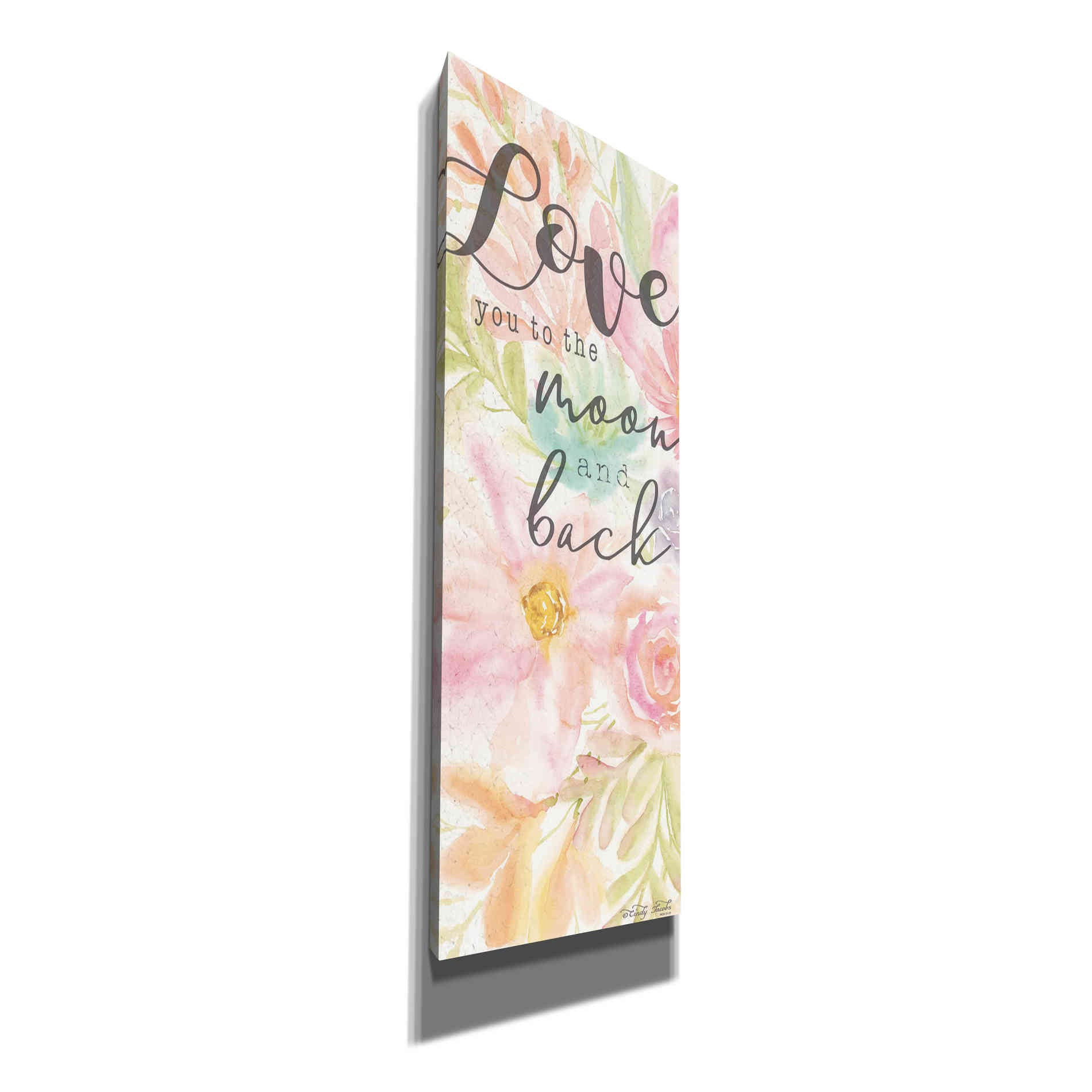 'I Love You to the Moon and Back' by Cindy Jacobs, Canvas Wall Art
