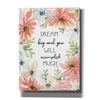 'Floral Dream Big' by Cindy Jacobs, Canvas Wall Art