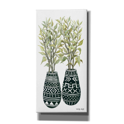 Image of 'Mud Cloth Vase I' by Cindy Jacobs, Canvas Wall Art