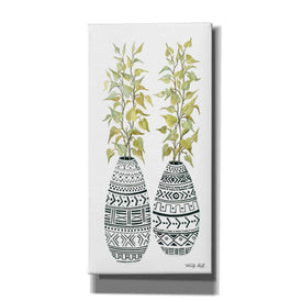'Mud Cloth Vase II' by Cindy Jacobs, Canvas Wall Art