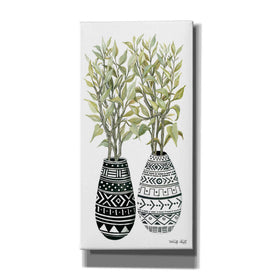 'Mud Cloth Vase III' by Cindy Jacobs, Canvas Wall Art