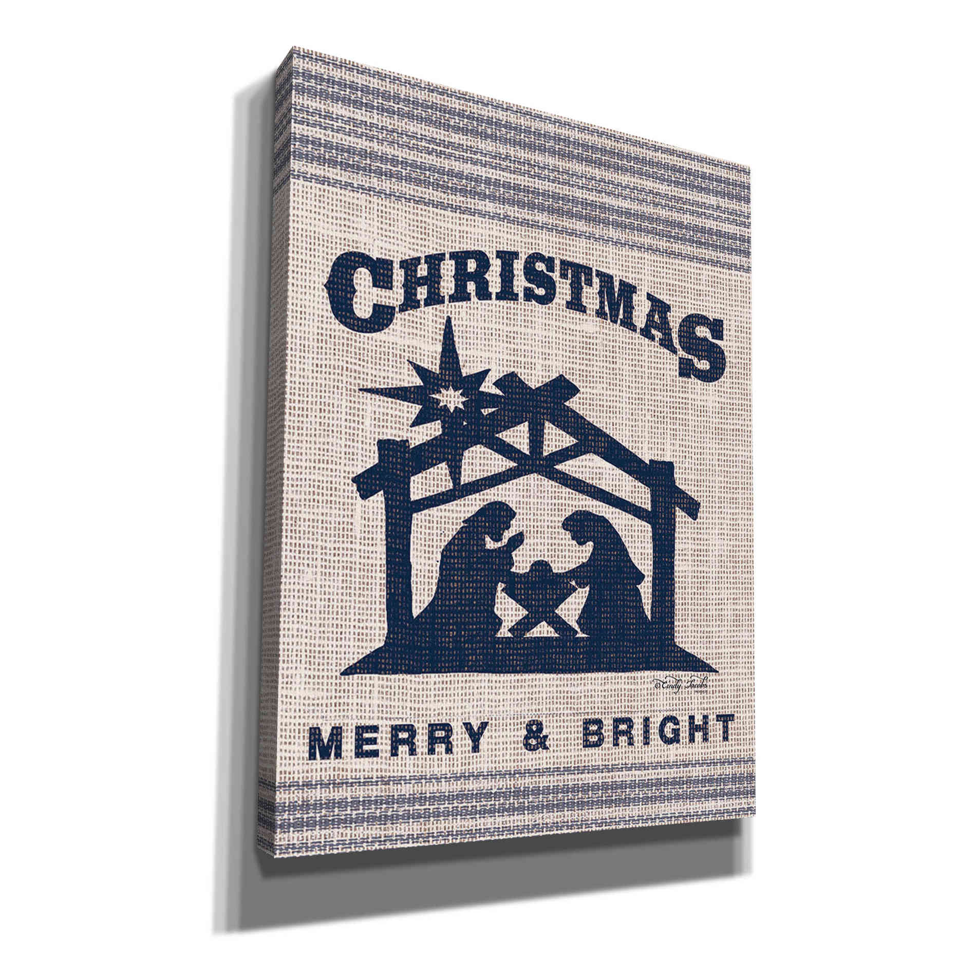 'Christmas Merry & Bright' by Cindy Jacobs, Canvas Wall Art