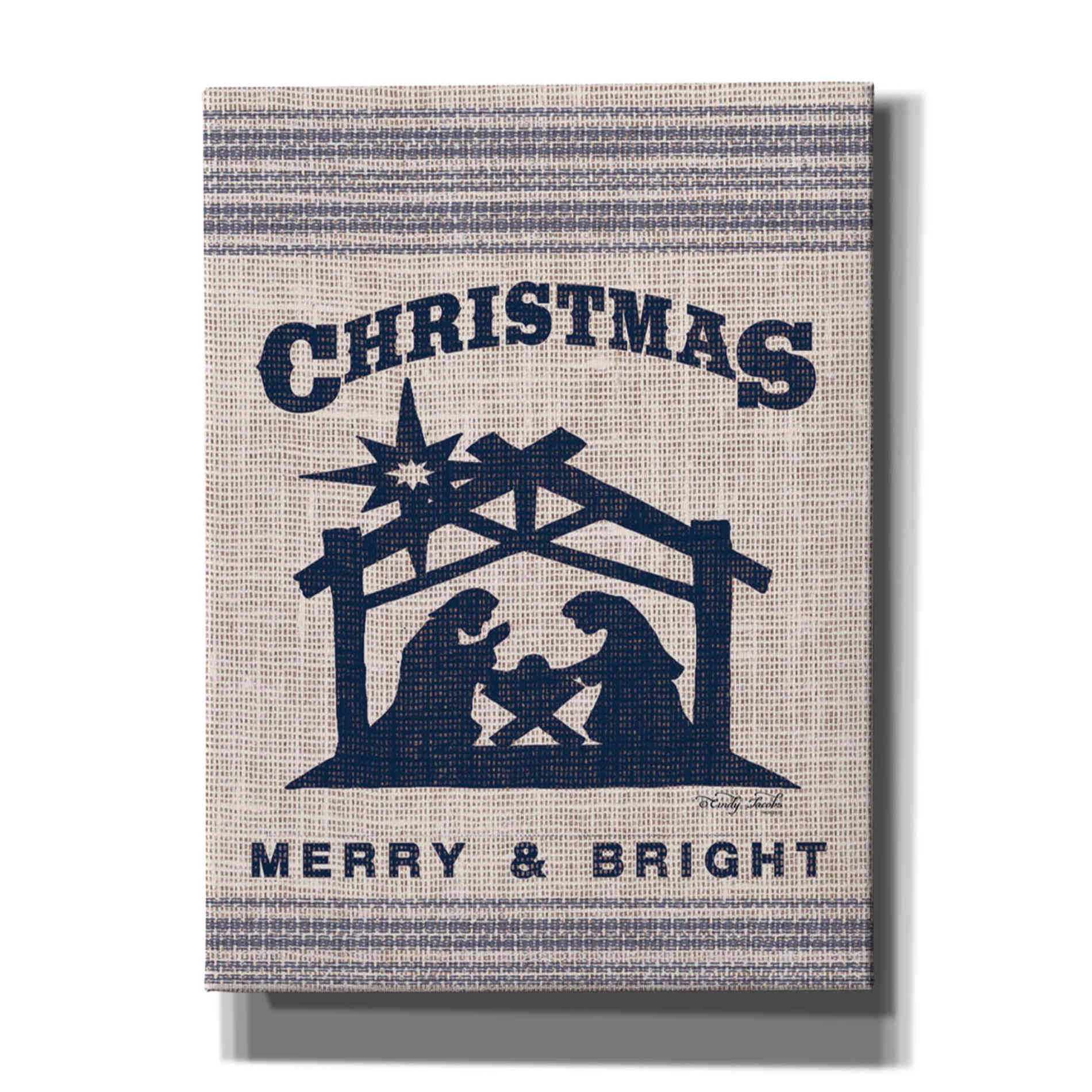 'Christmas Merry & Bright' by Cindy Jacobs, Canvas Wall Art