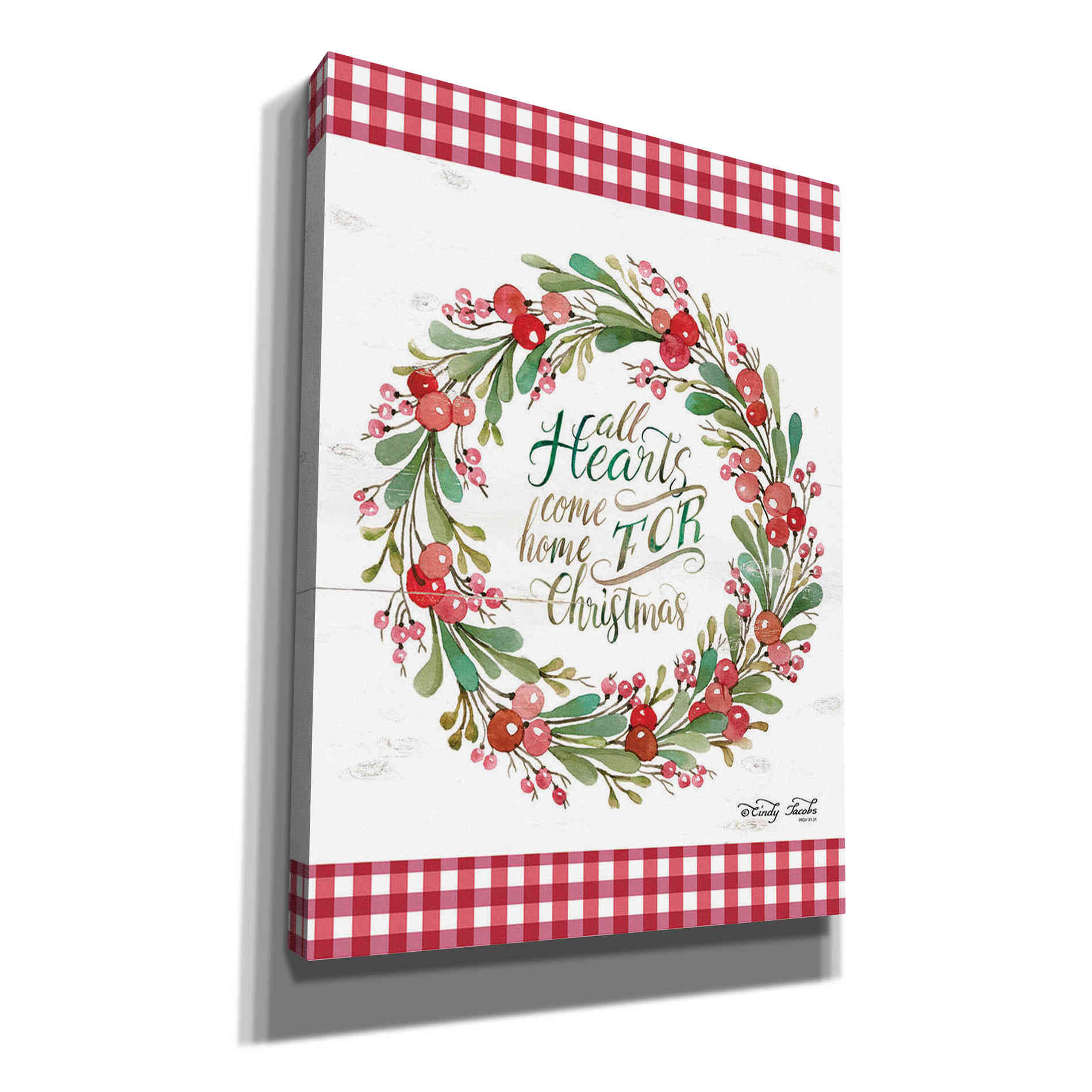 'All Hearts Come Home For Christmas II' by Cindy Jacobs, Canvas Wall Art