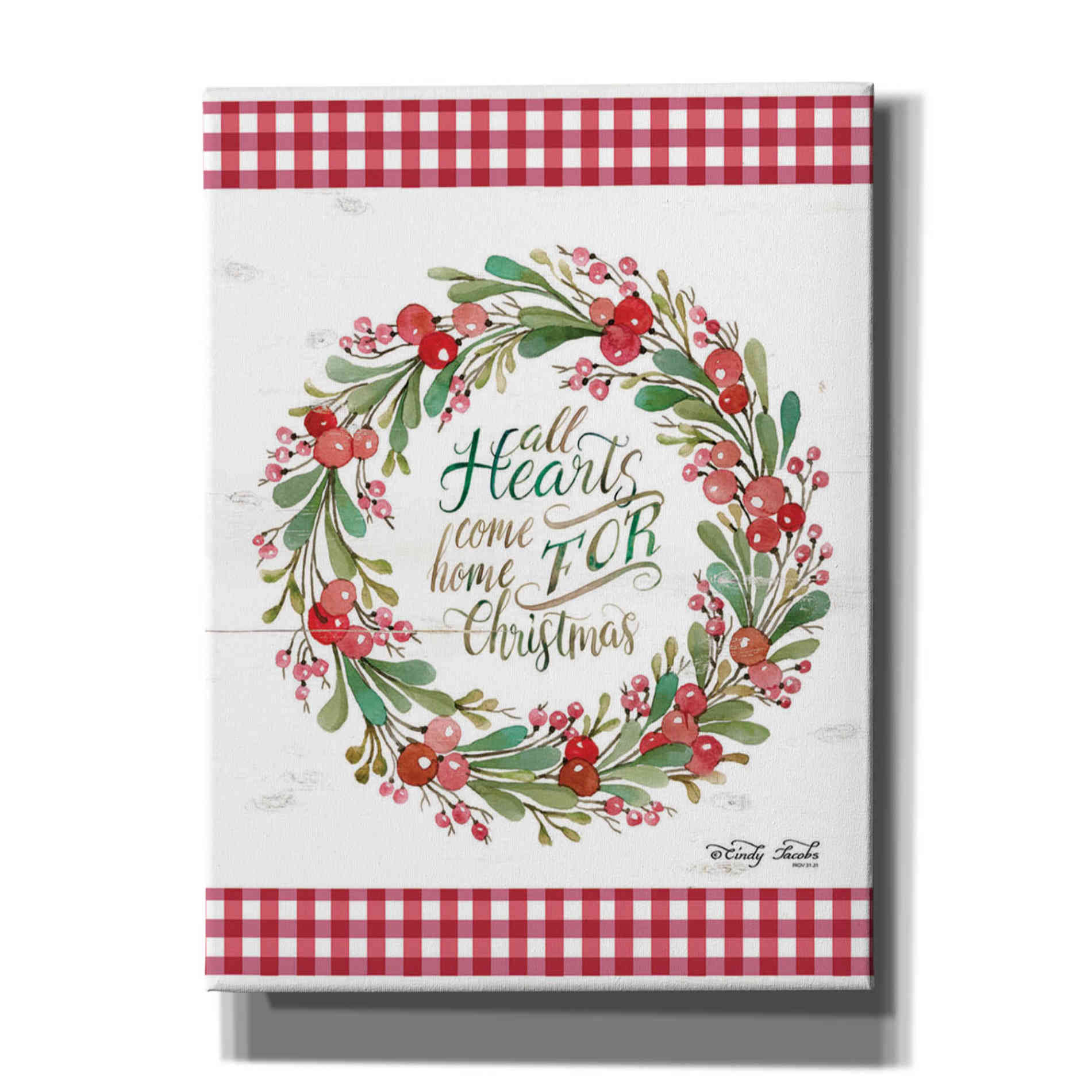 'All Hearts Come Home For Christmas II' by Cindy Jacobs, Canvas Wall Art