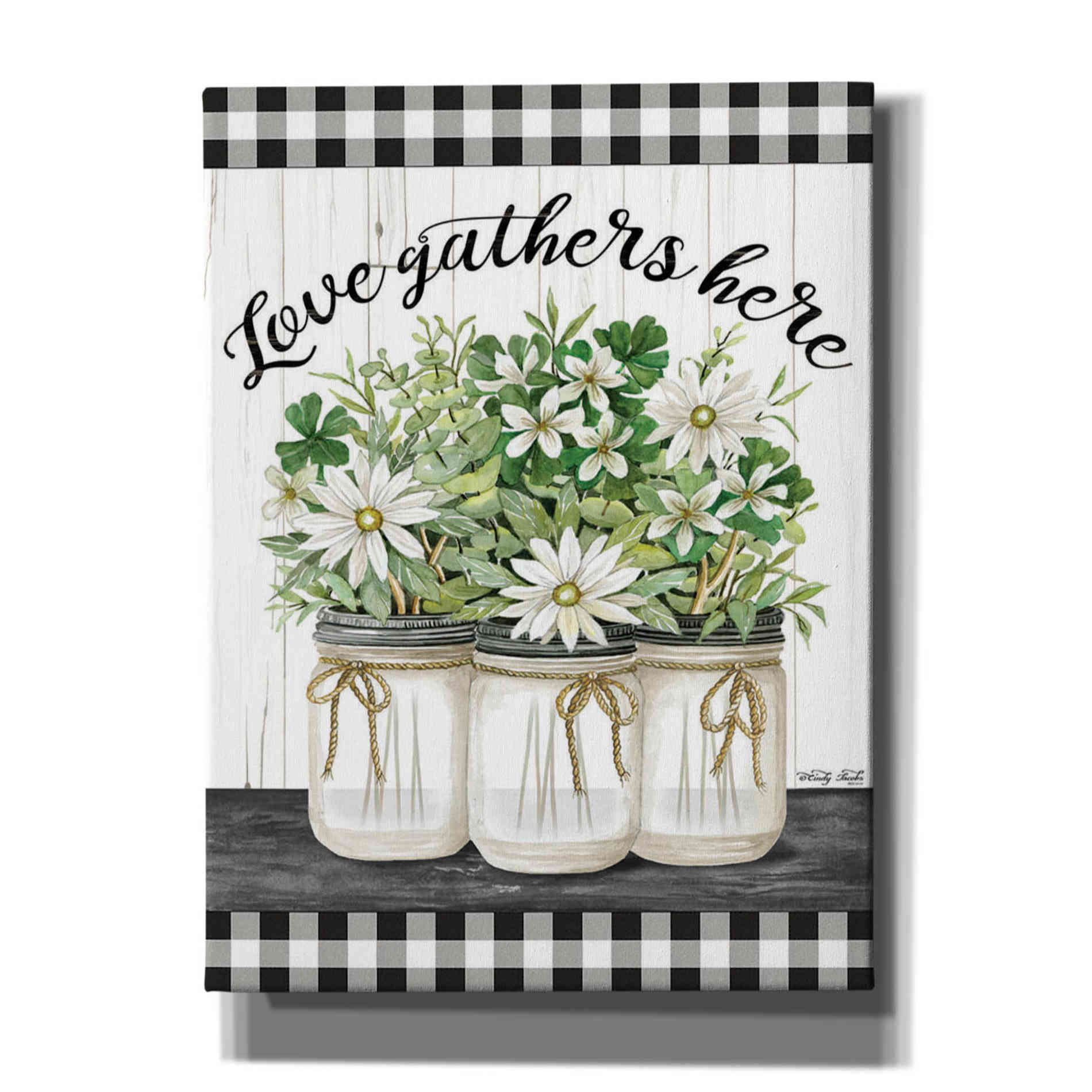 'Love Gathers Here' by Cindy Jacobs, Canvas Wall Art