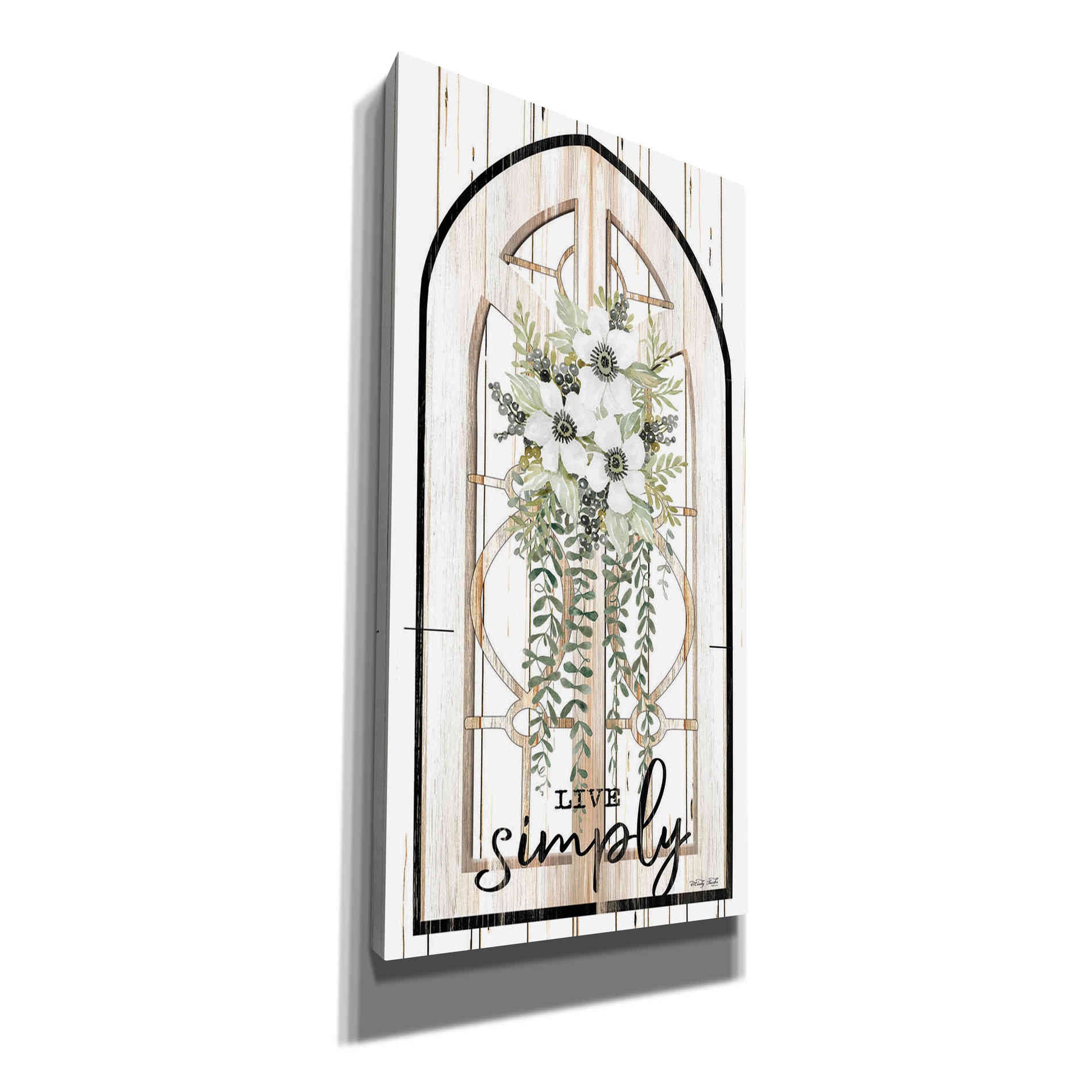 'Live Simply' by Cindy Jacobs, Canvas Wall Art