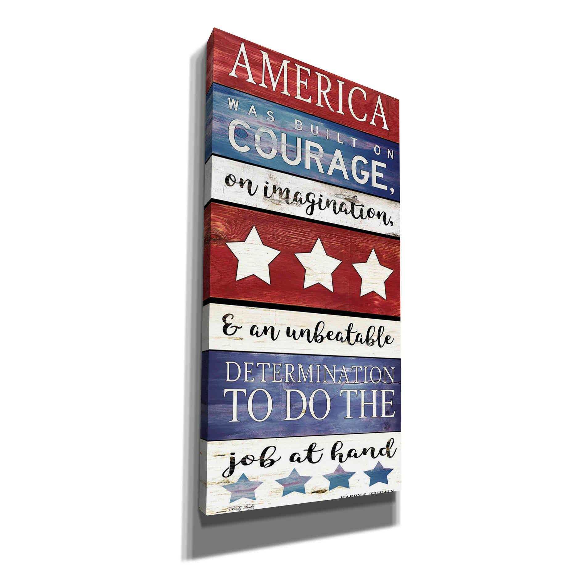 'America Panel' by Cindy Jacobs, Canvas Wall Art