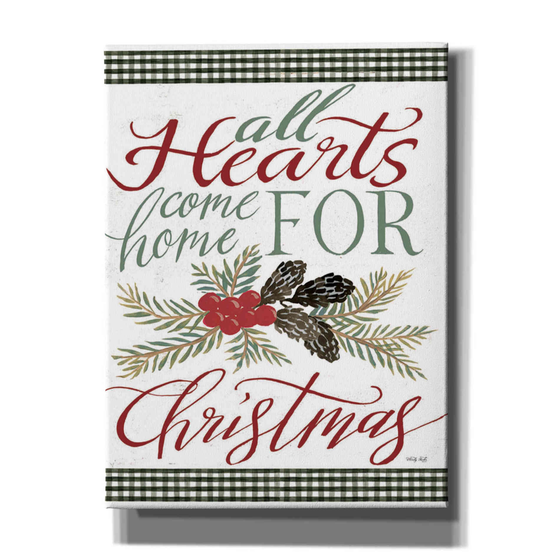 'Pinecone All Hearts' by Cindy Jacobs, Canvas Wall Art