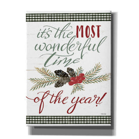 'Pinecone It's the Most Wonderful Time' by Cindy Jacobs, Canvas Wall Art