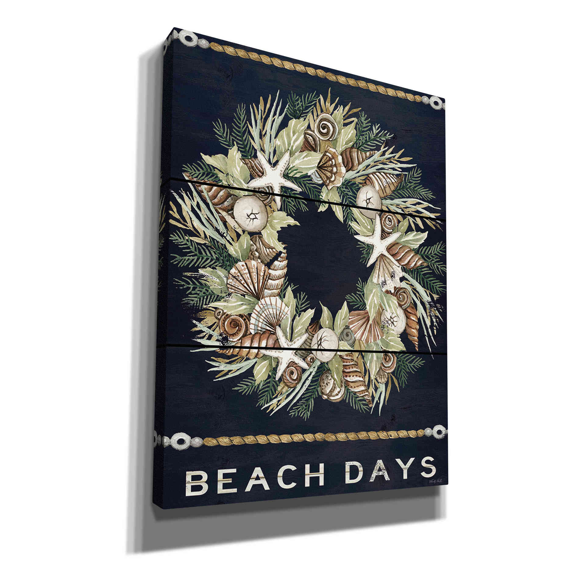 'Beach Days Shell' by Cindy Jacobs, Canvas Wall Art