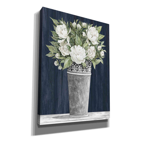 Image of 'Punched Tin White Floral' by Cindy Jacobs, Canvas Wall Art