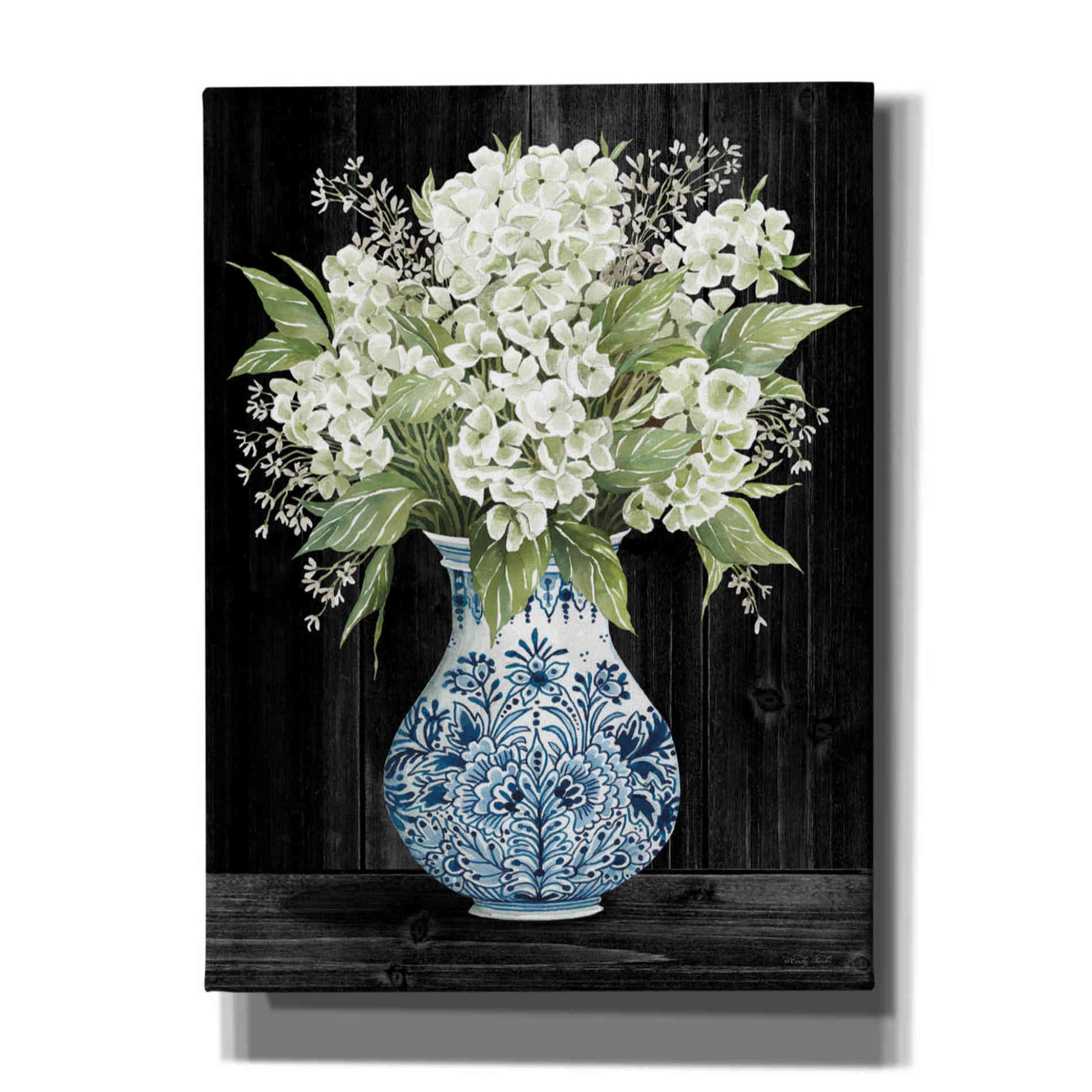 'Hydrangea Elegance' by Cindy Jacobs, Canvas Wall Art