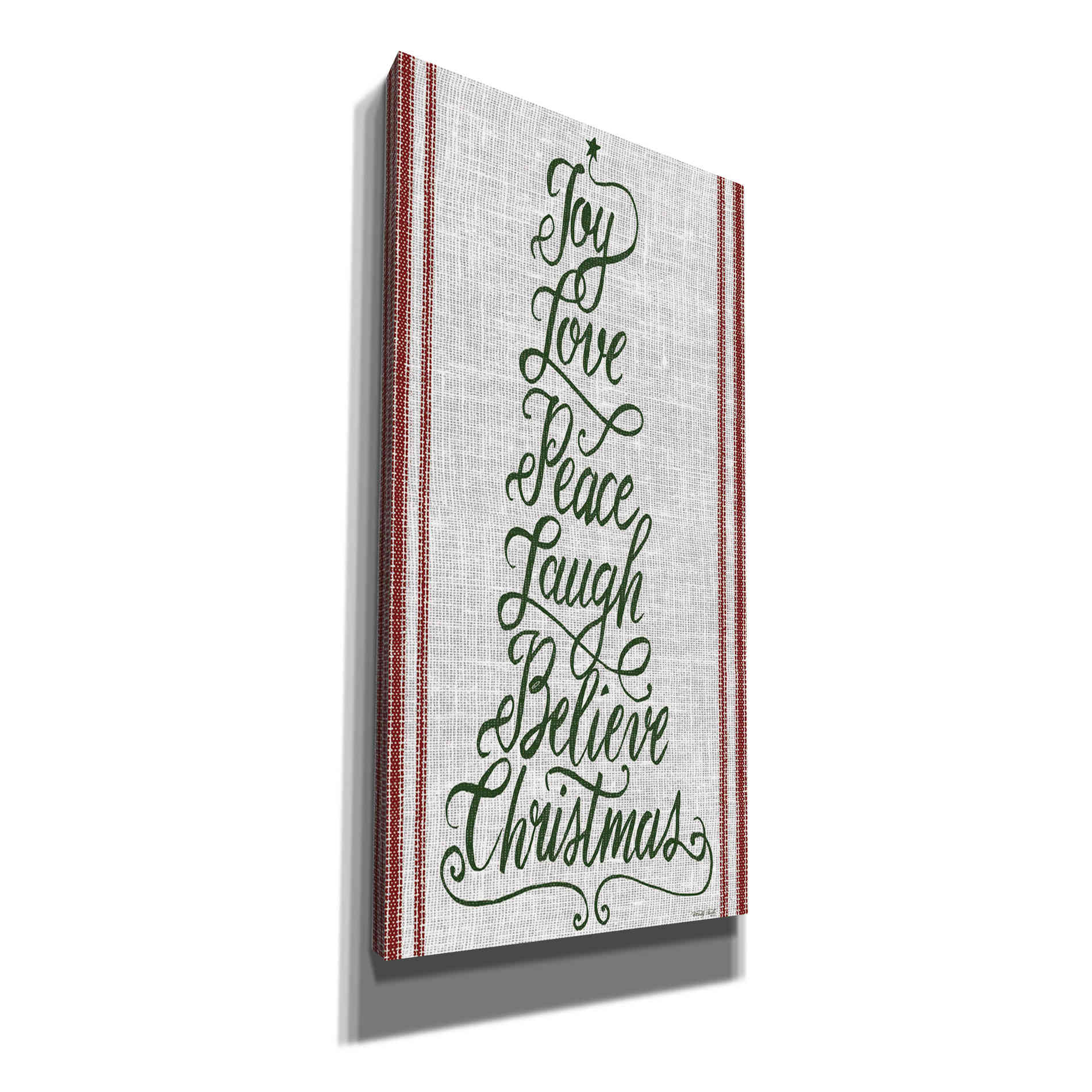 'Christmas Word Tree II' by Cindy Jacobs, Canvas Wall Art
