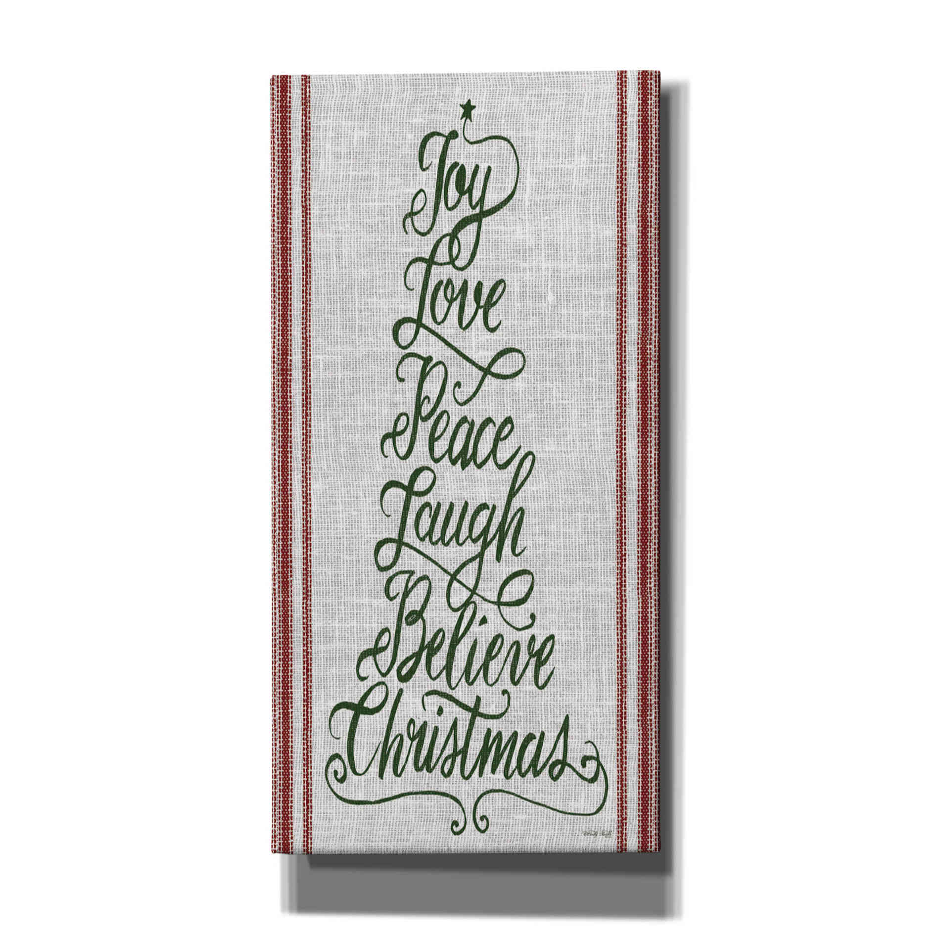 'Christmas Word Tree II' by Cindy Jacobs, Canvas Wall Art