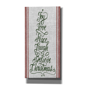'Christmas Word Tree II' by Cindy Jacobs, Canvas Wall Art