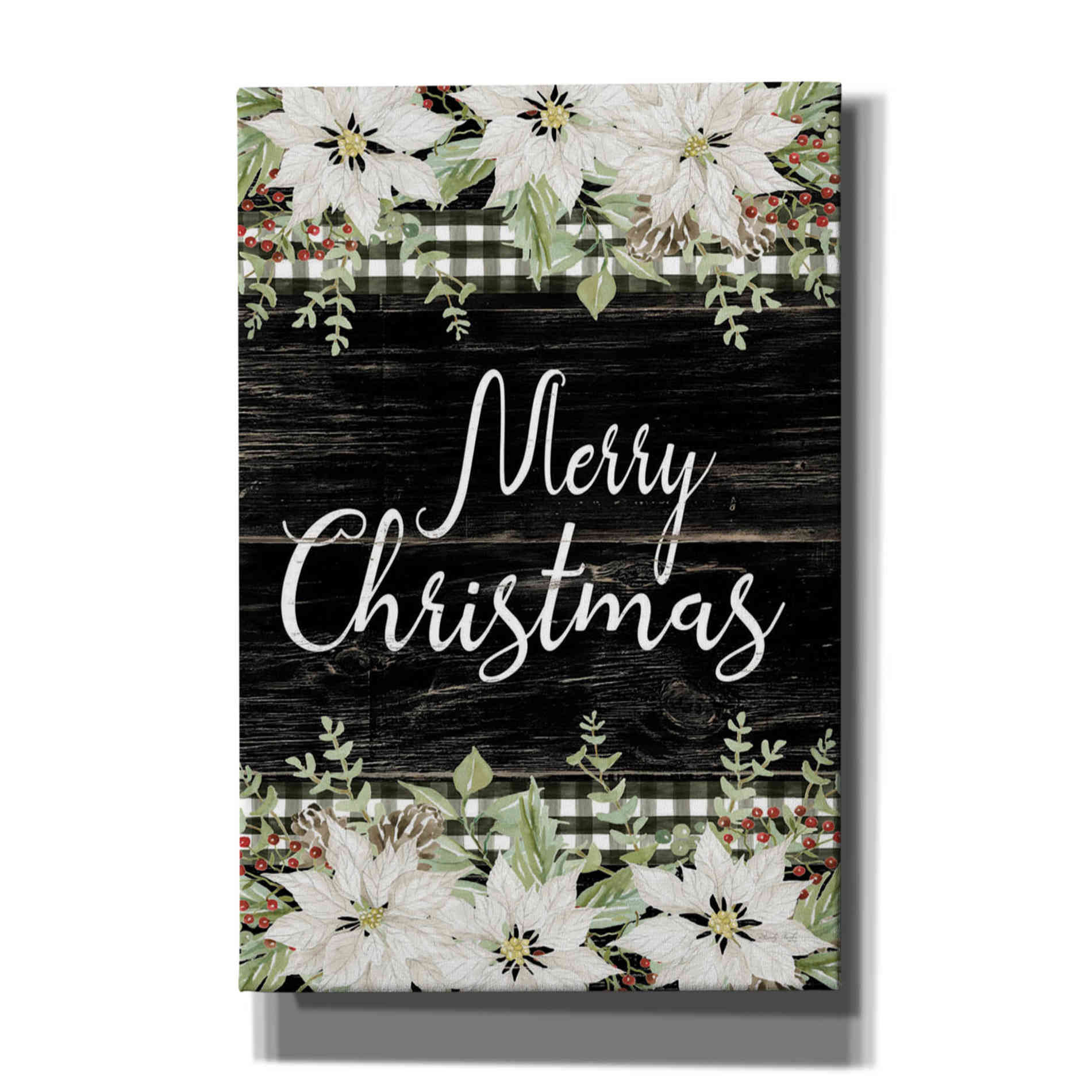 'Merry Christmas' by Cindy Jacobs, Canvas Wall Art