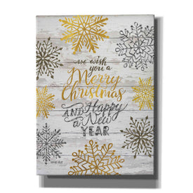 'Merry Christmas and Happy New Year' by Cindy Jacobs, Canvas Wall Art